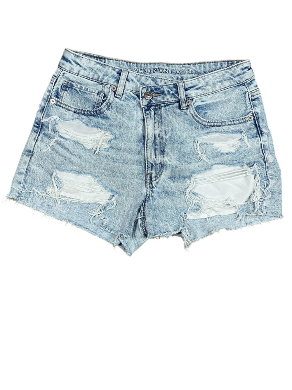 American Eagle Strigid Distressed Denim Cutoff Shorts Size 6